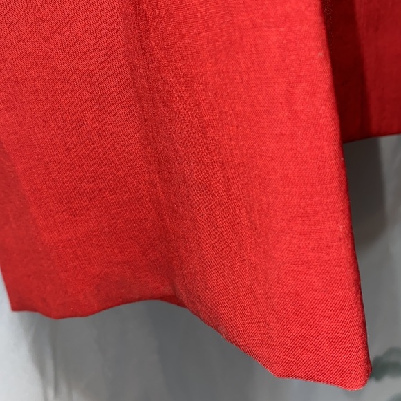 DE TAILLE RED POLYESTER SHIRT JACKET SZ M - Picture 7 of 13